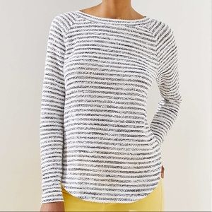 LOFT Striped Lightweight Knit Top